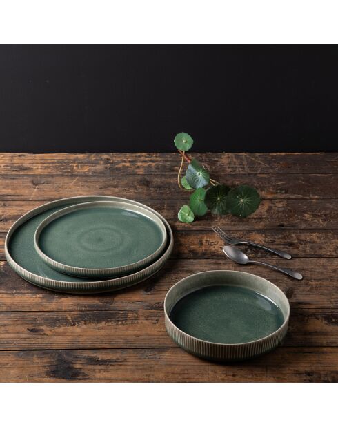Service de table Jade vert - 18 pièces