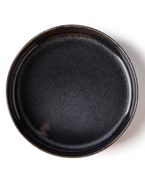 Set de vajilla negro antracita - 18 piezas