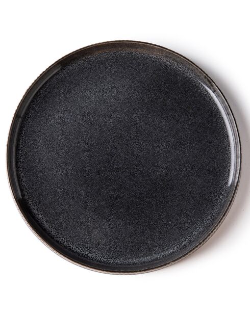 Set de vajilla negro antracita - 18 piezas