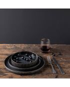 Set de vajilla negro antracita - 18 piezas