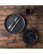 Set de vajilla negro antracita - 18 piezas