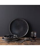 Set de vajilla negro antracita - 18 piezas