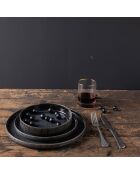 Set de vajilla negro antracita - 18 piezas