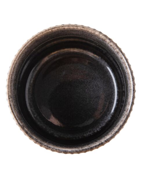 4 Tasses Charbon noires - D.7.2x7.5 cm