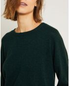 Pull en Laine & Cachemire Clémence Col rond vert foret