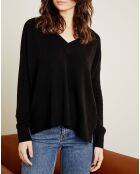 Pull ample 100% Cachemire Iris Col V noir