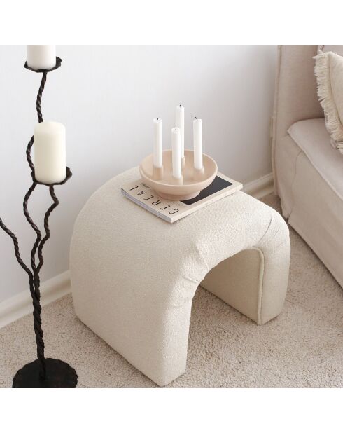 Pouf Nu crème - 51x45x46 cm