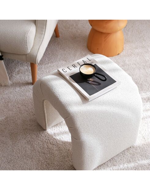 Pouf Nu crème - 51x45x46 cm