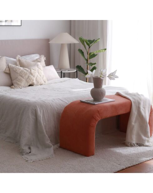 Banc Nu corail - 106x45x46 cm