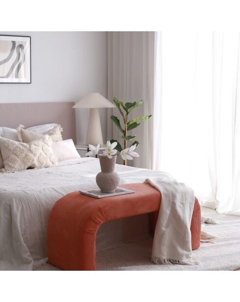 Banc Nu corail - 106x45x46 cm
