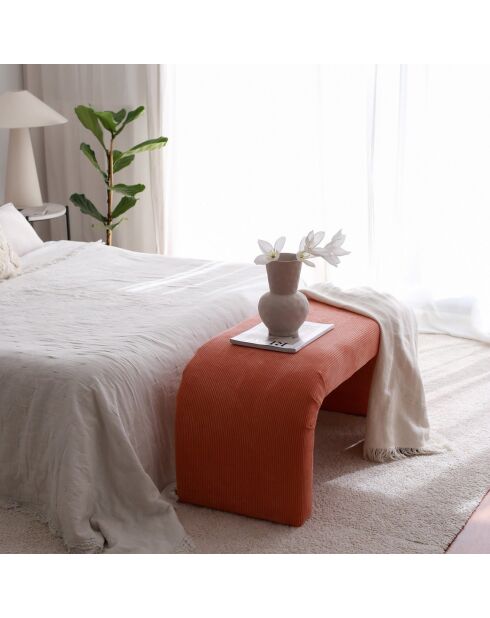 Banc Nu corail - 106x45x46 cm