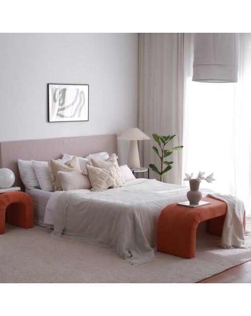 Banc Nu corail - 106x45x46 cm