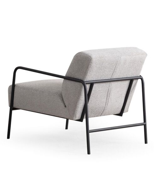 Fauteuil Bergere gris - 70x90x75 cm