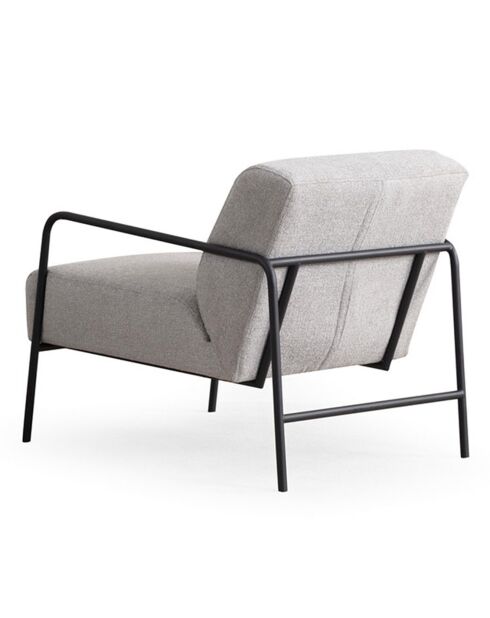 Fauteuil Bergere gris - 70x90x75 cm