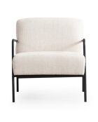 Fauteuil Bergere blanc - 70x90x75 cm