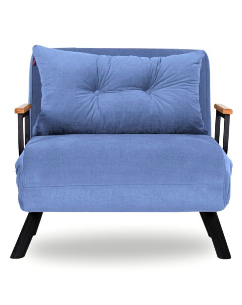 Fauteuil convertible Sando bleu - 50x60x45 cm