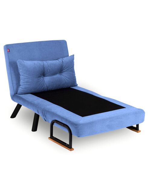 Fauteuil convertible Sando bleu - 50x60x45 cm