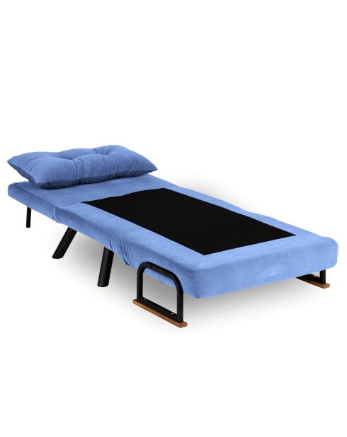 Fauteuil convertible Sando bleu - 50x60x45 cm