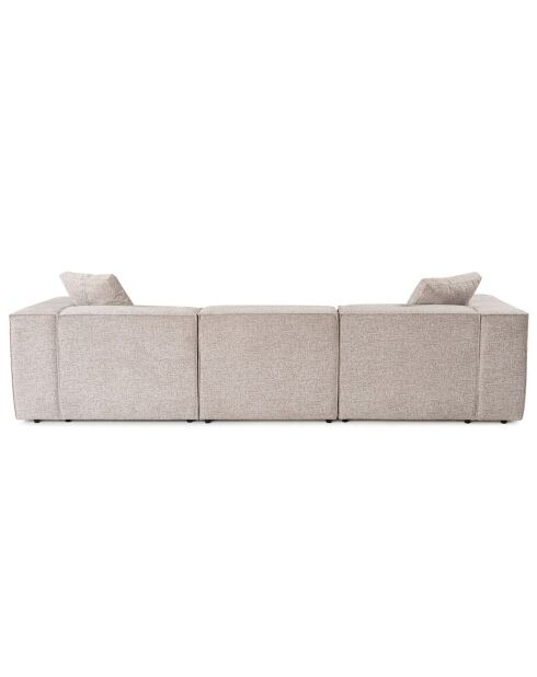 Canapé 3 places Lora beige- 303x108x65 cm