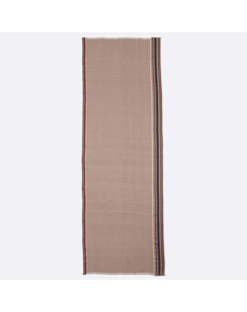 Etole en Laine, Soie & Cachemire Méridien beige - 70x200 cm