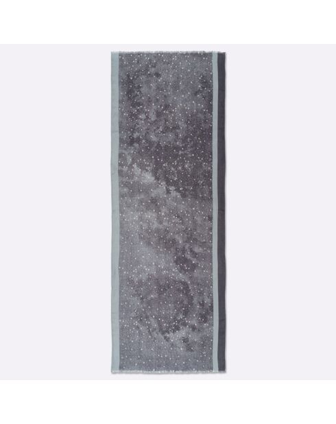 Etole en Coton Bio Neptune grise - 70x200 cm