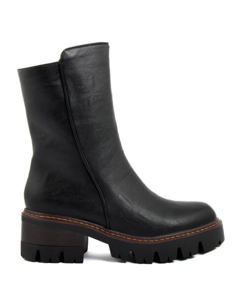 Bottines Héloïse noires - Talon 5,5 cm