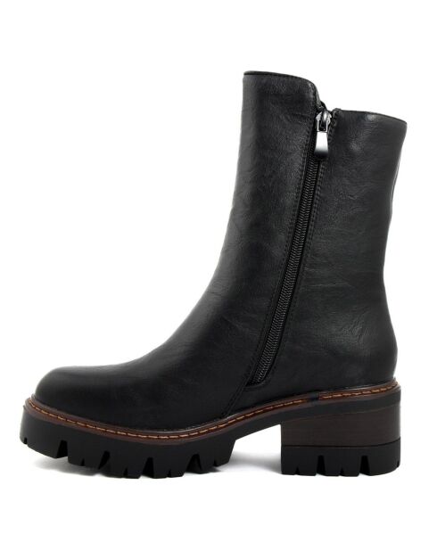 Bottines Héloïse noires - Talon 5,5 cm