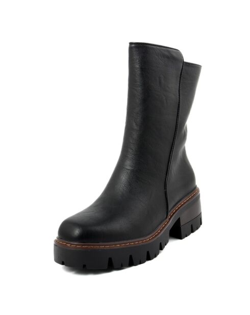 Bottines Héloïse noires - Talon 5,5 cm