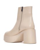 Bottines Enora beiges - Talon 9 cm