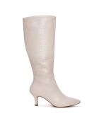 Bottes Opaline ivoire - Talon 7 cm