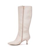 Bottes Opaline ivoire - Talon 7 cm