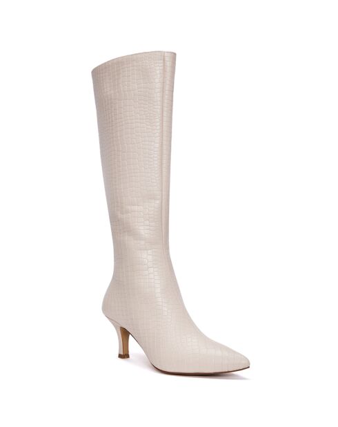 Bottes Opaline ivoire - Talon 7 cm