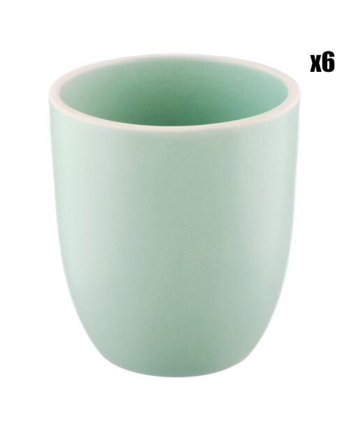 6 Mugs Origin Jade - 20 cl