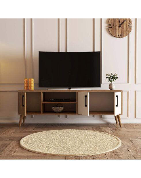 Meuble TV Exxen chêne/blanc - 150x52x34 cm