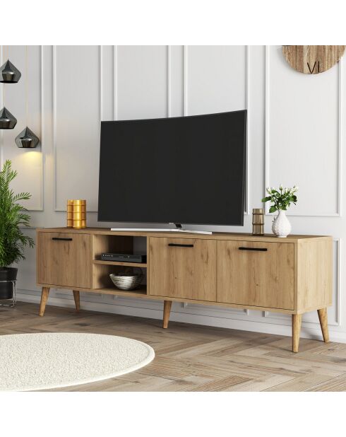 Meuble TV Exxen chêne - 180x53x35 cm