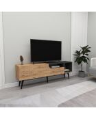 Meuble TV Alba  pin atlantique - 49.6x150x29.6 cm