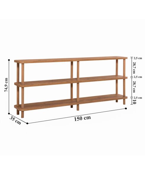 Console Raca  pin atlantique - 150x74.9x35 cm