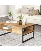 Table basse ML34 pin atlantique - 100x44.4x59.7 cm