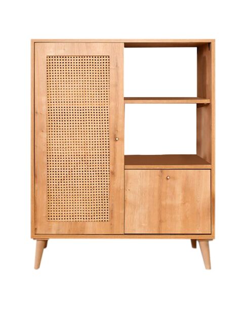 Commode Hazeran chêne - 40x90x110 cm