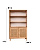 Bibliothèque Hazeran chêne - 40x90x110 cm