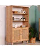 Bibliothèque Hazeran chêne - 40x90x110 cm