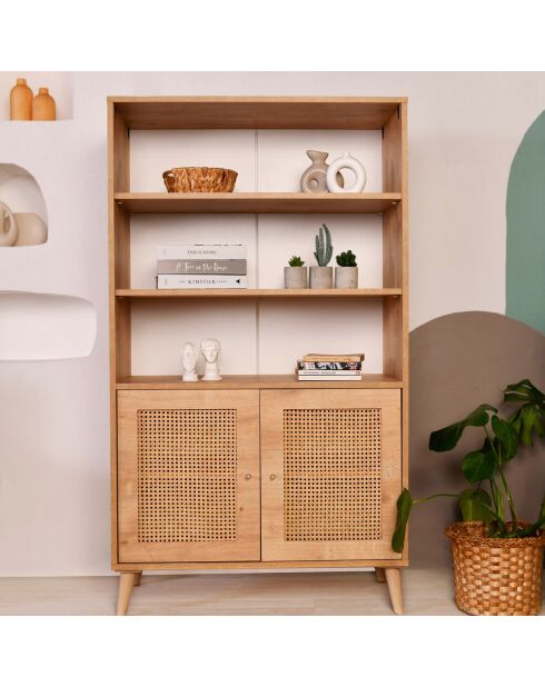 Bibliothèque Hazeran chêne - 40x90x110 cm
