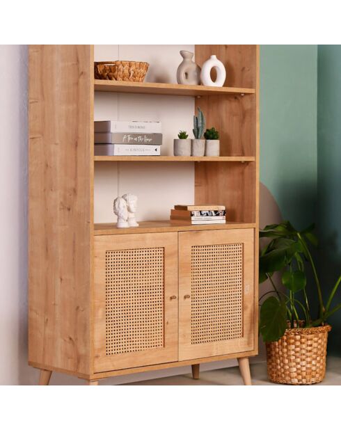 Bibliothèque Hazeran chêne - 40x90x110 cm