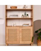 Bibliothèque Hazeran chêne - 40x90x110 cm