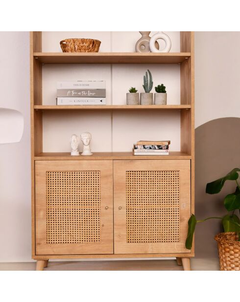 Bibliothèque Hazeran chêne - 40x90x110 cm