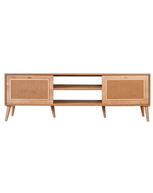 Meuble TV Jüt chêne - 180x55x41 cm