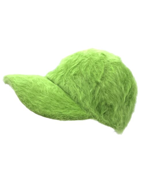 Casquette en Angora mélangé verte