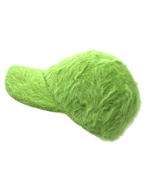 Casquette en Angora mélangé verte