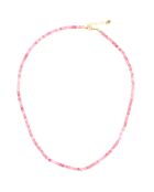 Collier Eléa Jade rose en laiton doré