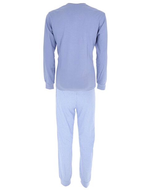 Pyjama manches longues & Pantalon Paco bleu